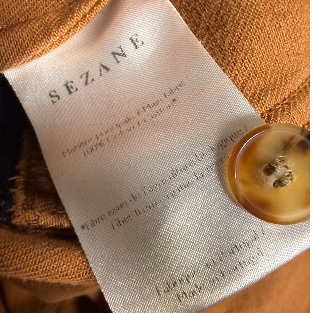 Sezane Will Brown Jacket in Denim Brown Women’s Sz. M - Picture 5 of 5